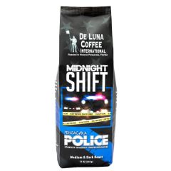 De Luna Pensacola Police coffee Midnight Shift Whole Bean